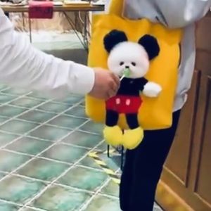 PLUSHIE PUPPY TOTE / made to order